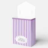 ありがとう – Lavender シンプルストライプ Pattern フェイバーボックス (オープン)
