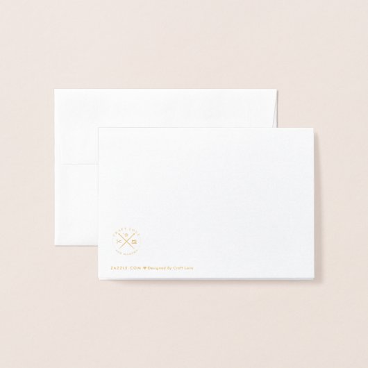 ありがとう・ Maker Crafts Stitchingストライプ 箔カード (裏面封筒付き)