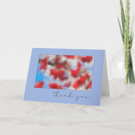 ありがとう Pale VioletとRed Abstract Art サンキューカード
