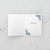 ありがとう – Photo with Blue Peony サンキューカード (内部)