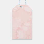 ありがとう – Pink Blush Floral Gold Geometric Fever ギフトタグ (裏面)