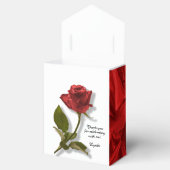 ありがとう – Red Rose and Stem -花の写真 フェイバーボックス (オープン)