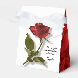 ありがとう – Red Rose and Stem -花の写真 フェイバーボックス