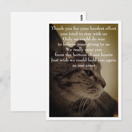 ありがとう&RIP ポストカード (正面/裏面)