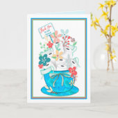 ありがとう， Service Covid-19，トリエット紙&フラワー カード (黄色い花)