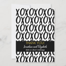 ありがとう XOXO ハグ キス ミニマリスト サンキューカード