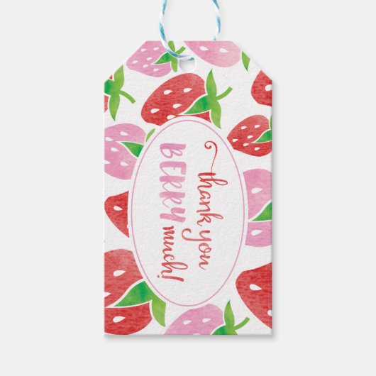 ありがとうBERRY多メッセージカード ギフトタグ (正面)