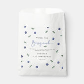 ありがとう'Berry Much' Blueberry 1st誕生日 フェイバーバッグ (正面)