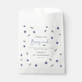 ありがとう'Berry Much' Blueberry 1st誕生日 フェイバーバッグ