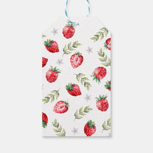 ありがとう'Berry Much' Strawberry 1st誕生日 ギフトタグ (裏面)