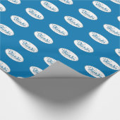 ありがとうBlue Script ラッピングペーパー (コーナー)