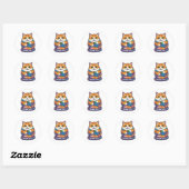 ありがとうCAT ラウンドシール (シート)