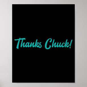 ありがとうChuck メンズ レディース ポスター