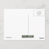 ありがとうDigitalis Purpurea花 ポストカード (裏面)