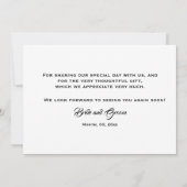 ありがとうDIY 3フォトバラ金ゴールドストリングライト サンキューカード (裏面)