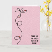 ありがとうLadybugsオンデイジードードル カード (黄色い花)