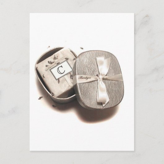 ありがとうNotecard - "C"モノグラム ポストカード (正面)
