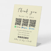 ありがとうPaypal現金アプリVenmo Soft Groovy 台座サイン (正面)