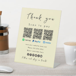 ありがとうPaypal現金アプリVenmo Soft Groovy 台座サイン