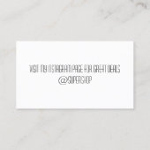 ありがとうPoshmark Instagr割引ピンクハート 名刺 (裏面)