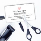 ありがとうPoshmark Instagr割引ピンクハート 名刺