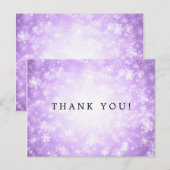 ありがとうPurple Winter Wonderland ポストカード (正面/裏面)