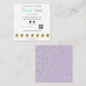 *~*ありがとうQR報酬パステルフラットロイヤリティカード ロイヤリティカード (正面/裏面)