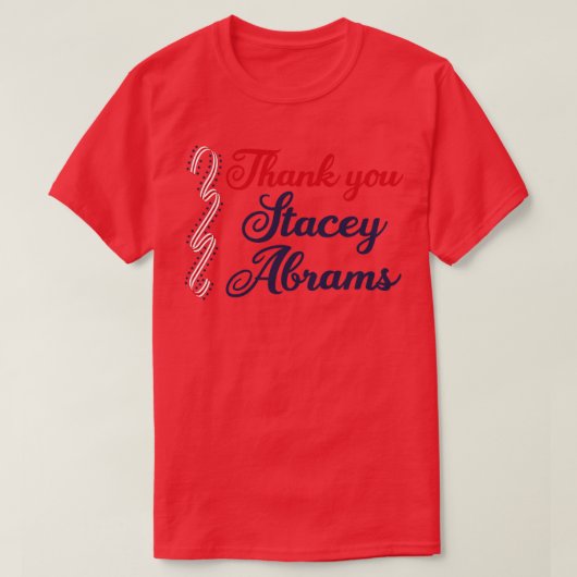 ありがとうStacey Abrams Tシャツ (デザイン正面)