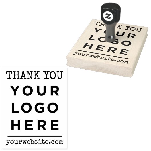 ありがとうWebサイトあなたのビジネスロゴのカスタム ラバースタンプ (押印)