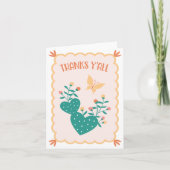 "ありがとさん" カクタス感謝カード サンキューカード (正面)