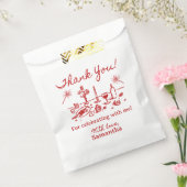 ありがと図解入りの、写真付きのう フェイバーバッグ (封をした状態)