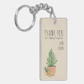 ありがと救済う、鉢植えのもみの木 キーホルダー (正面左)