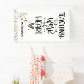 ありがと教えう先生、はハート 横断幕 (インサイチュ)