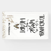 ありがと教えう先生、はハート 横断幕 (横)