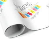 ありがと素晴らしう、かわいくて明るいバンティング- ラッピングペーパー (ロールコーナー)