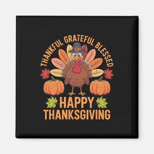 ありがと賛美いトルコ女子感謝してい幸せ マグネット (正面)