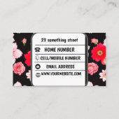 ありがエレガントとうフローラ 名刺 (裏面)