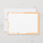 ありがエレガントとうモダンバラフローラベージュ サンキューカード (裏面)