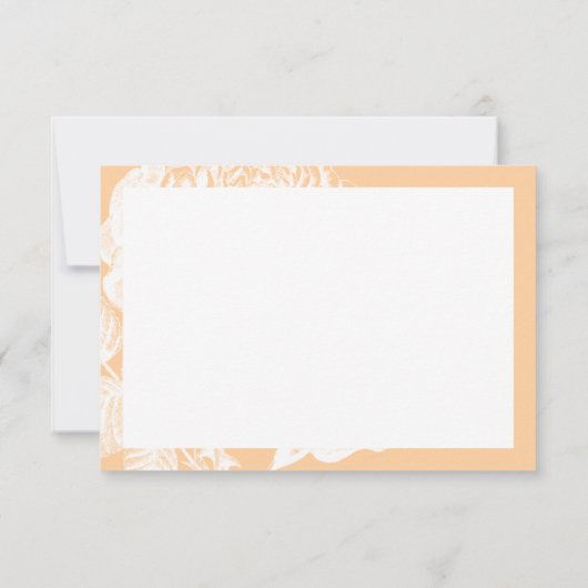 ありがエレガントとうモダンバラフローラベージュ サンキューカード (裏面)