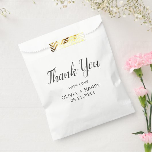 ありがエレガントとうモダン白結婚の フェイバーバッグ (封をした状態)