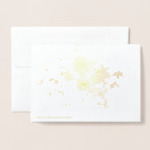 ありがエレガントとう金ゴールド 箔カード (裏面封筒付き)