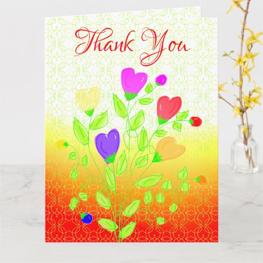 ありがカラフルとう カード (黄色い花)