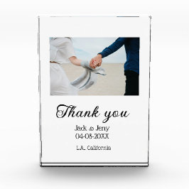 ありがシンプルモダン結婚のカップル名のメッセージ フォトブロック