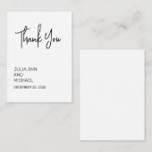 ありがミニマルシンプル結婚いミニマル ノートカード (正面/裏面)