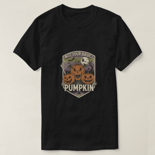ありきたりじゃないカボチャ Tシャツ (デザイン正面)