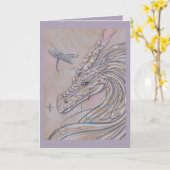 ありそうもない友達ドラゴンとドラゴンフライのカード カード (黄色い花)