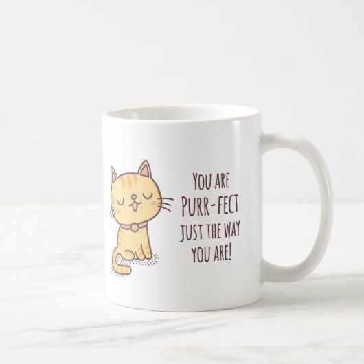 ありのままのあなたが大好き 猫 コーヒーマグカップ (右)