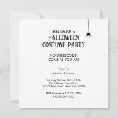 ありのままのハロウィンパーティー 招待状 (裏面)