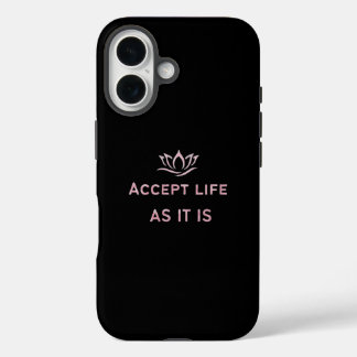 ありのままの人生を受け入れるミニマルケース iPhone 16ケース