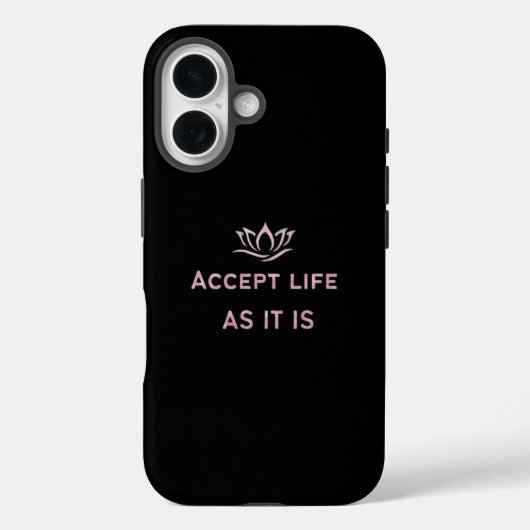 ありのままの人生を受け入れるミニマルケース Case-Mate iPhoneケース (裏面)